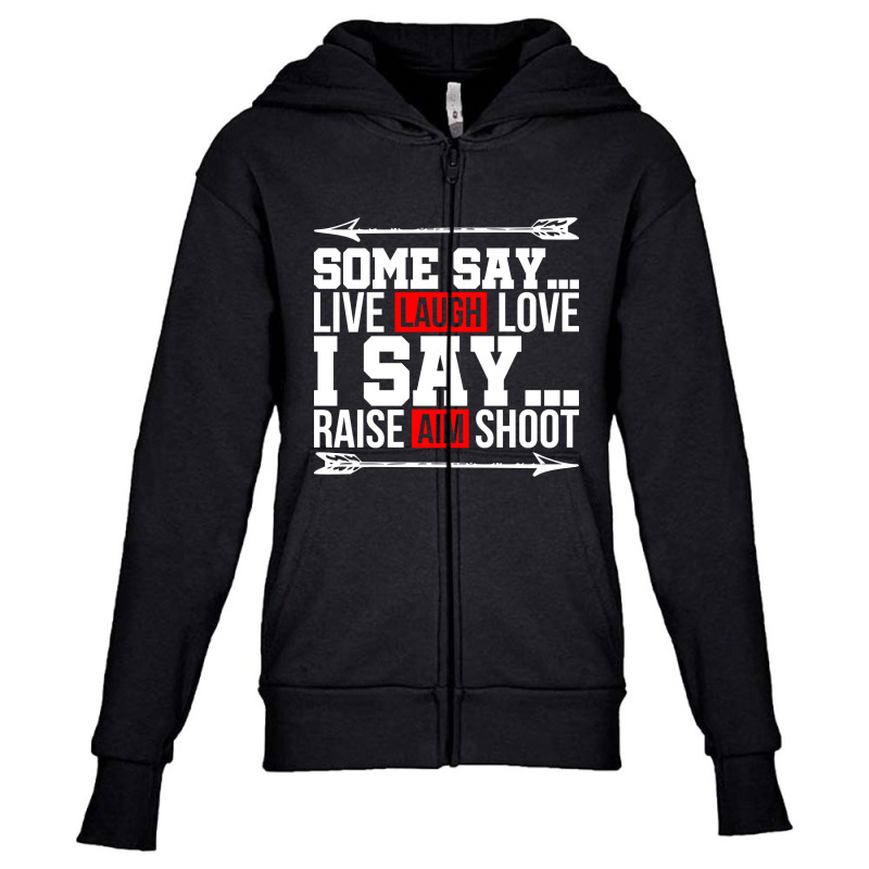 Archery Aiming Shooting Sports Marksman Archery Club Youth Zipper Hoodie | Artistshot