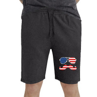 Funny Mustache Usa Flag 4th Of July  Men Women Cool Summer Vintage Short | Artistshot