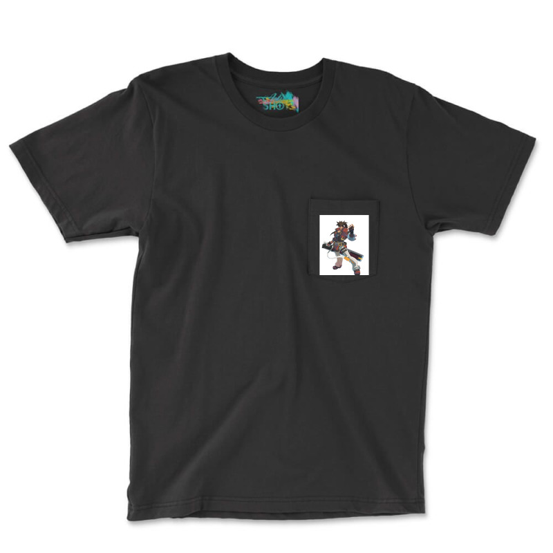 Sol Badguy Guilty Gear Strive Pocket T-Shirt by SaraBachmann | Artistshot