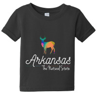 Arkansas Rainbow Deer Baby Tee | Artistshot