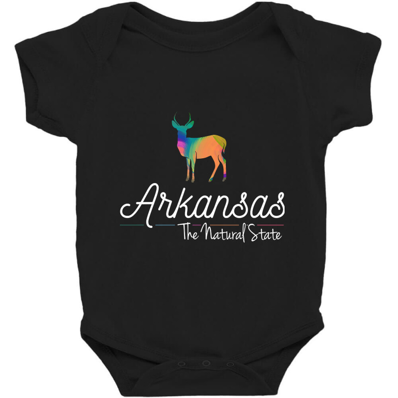 Arkansas Rainbow Deer Baby Bodysuit by ternacanuda | Artistshot