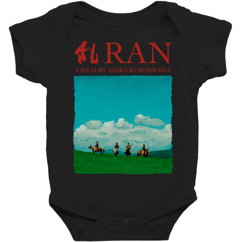 Akira Kurosawa - Ran Illustration With Title-nffcx Baby Bodysuit by kayakbetween30 | Artistshot