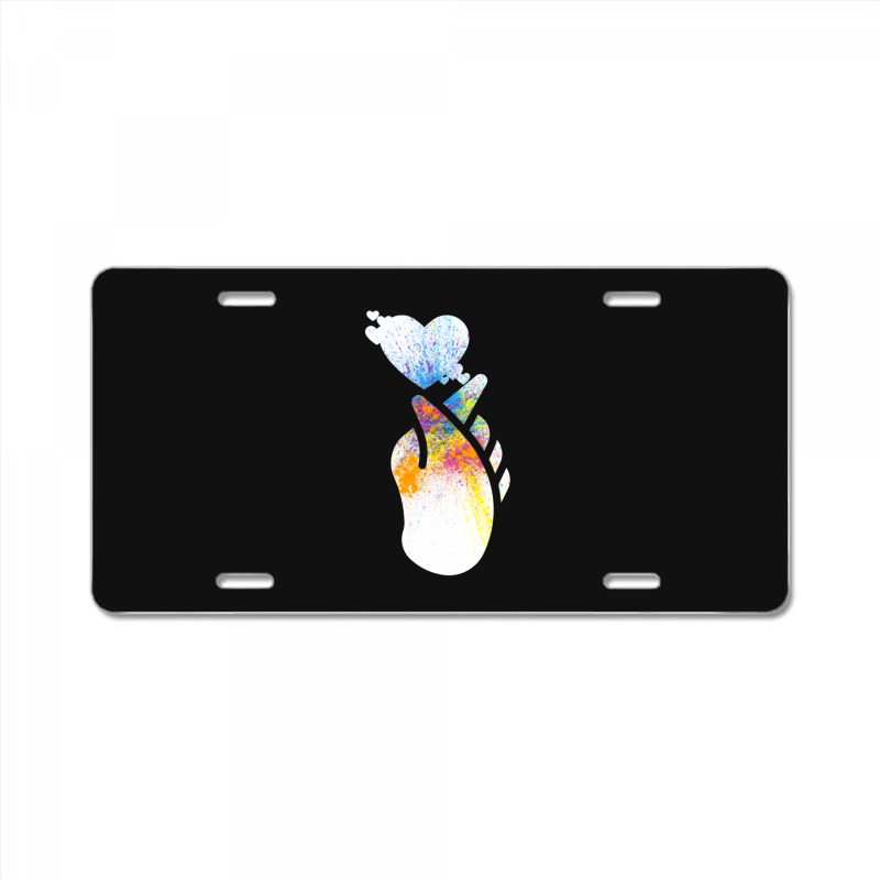 Kpop Hand Heart Mini Heart Kpop Love Kpop Mini Heart License Plate by EliGWhiteIii | Artistshot