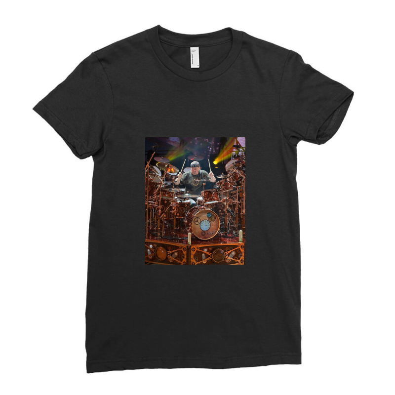 Neil Peart Cool Ladies Fitted T-Shirt by MichaelCooper | Artistshot