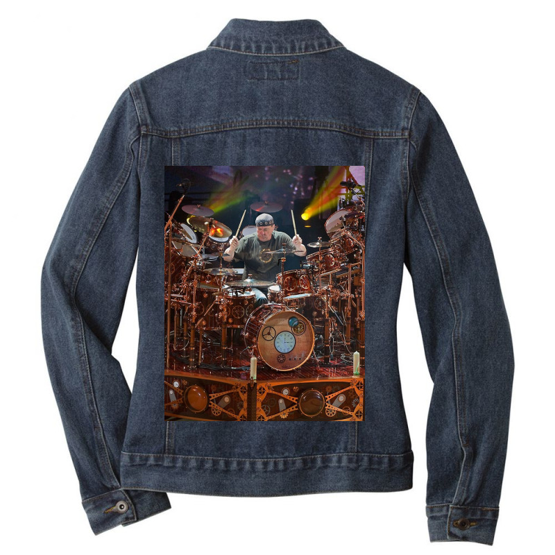 Neil Peart Cool Ladies Denim Jacket by MichaelCooper | Artistshot