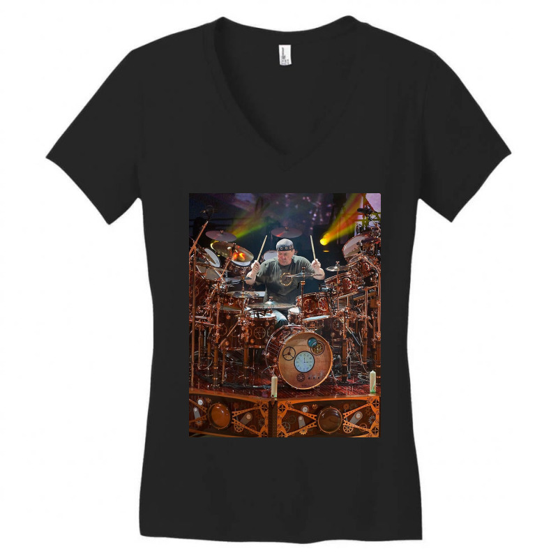 Neil Peart Cool Women's V-Neck T-Shirt by MichaelCooper | Artistshot