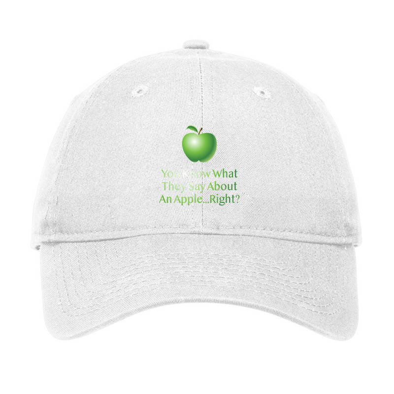 Apple You Know What Adjustable Cap by dealgummy642 | Artistshot