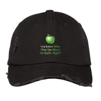 Apple You Know What Vintage Cap | Artistshot