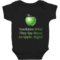 Apple You Know What Baby Bodysuit | Artistshot