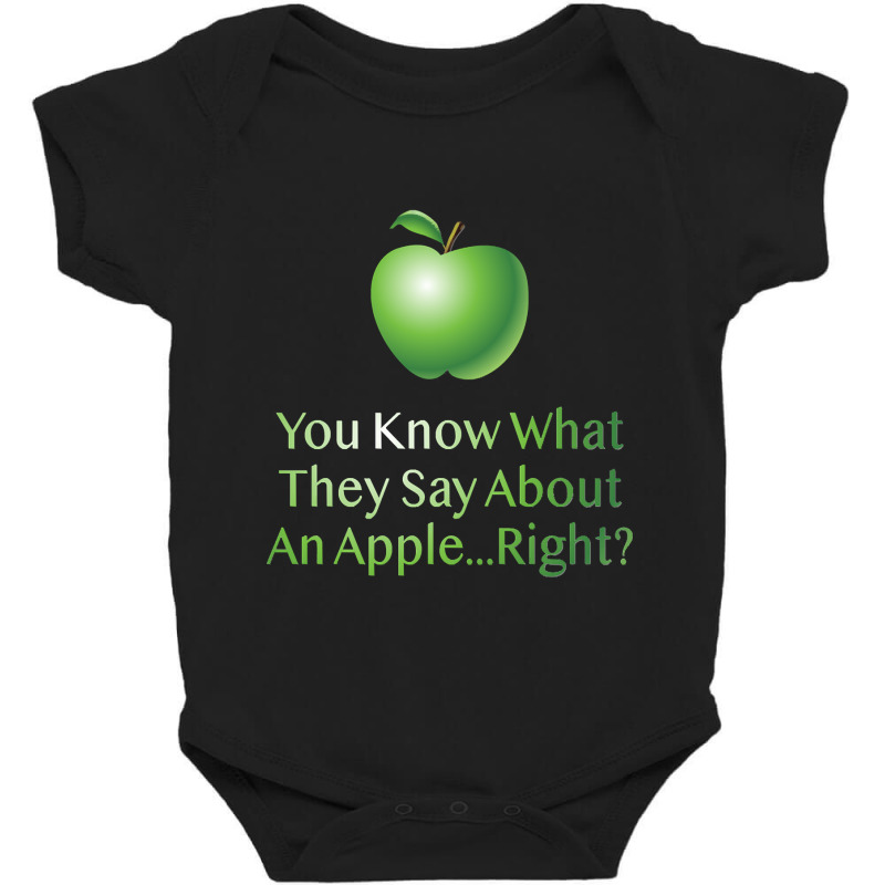 Apple You Know What Baby Bodysuit by dealgummy642 | Artistshot