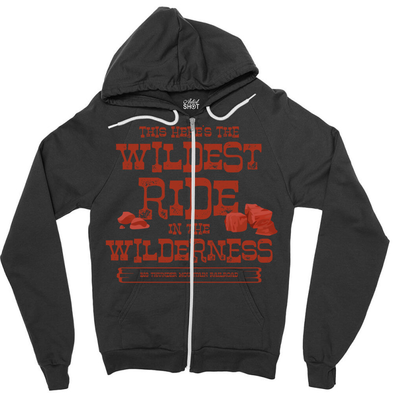 Big Thunder Mountain  Wildest Ride In The Red Girl Zipper Hoodie by alhninabdianb | Artistshot