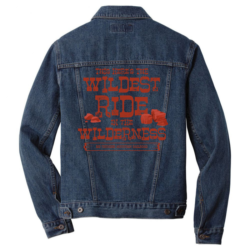 Big Thunder Mountain  Wildest Ride In The Red Girl Men Denim Jacket by alhninabdianb | Artistshot