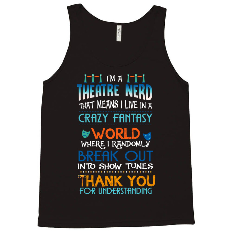 Hot Trend Funny Fantasy World Musical Tunes Theatre Nerd Tank Top by bummercaught | Artistshot