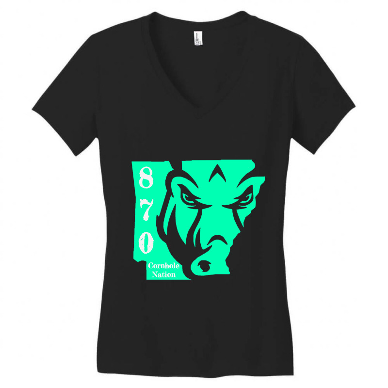 870 Hog Mint Women's V-Neck T-Shirt by davidozoan | Artistshot