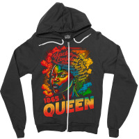 Juneteenth Blm Black Proud Woman Strong Black History Zipper Hoodie | Artistshot