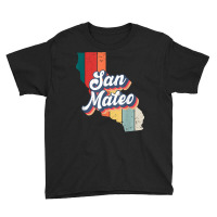 San Mateo City Retro Vintage Hometown California T Shirt Youth Tee | Artistshot