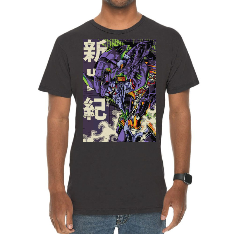 Eva Unit 01 Vintage T-Shirt by chancedon | Artistshot