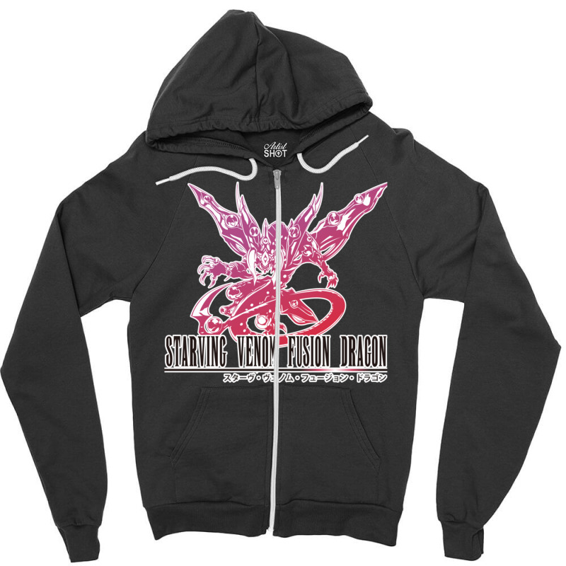 Starving Venom Fusion Dragon In Final Fantasy Style 1 Zipper Hoodie by GretchenJennie | Artistshot