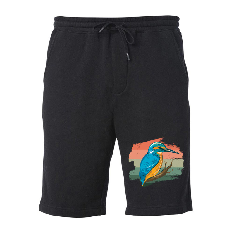 Kingfisher Bird Feathers Cobalt Blue Humor Funny Fleece Short | Artistshot