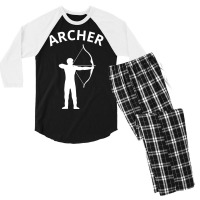 Archery Archer Bow Arrow Gift-afx57 Men's 3/4 Sleeve Pajama Set | Artistshot