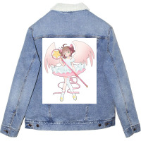 Sakura Poster Trending (1) Unisex Sherpa-lined Denim Jacket | Artistshot