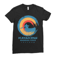 Arkansas River Kayak Adventure Ladies Fitted T-shirt | Artistshot