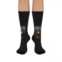 The Moaning Lisa Karl Pilkington Poster Green (1) Crew Socks | Artistshot