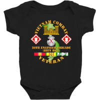 Limited Edition Vietnam Combat Veteran W 20th Engineer Brigade  Ssi Baby Bodysuit | Artistshot