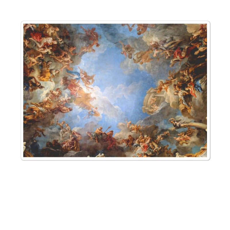 Fresco Of Angels In The Palace Of Versailles Poster Sticker | Artistshot