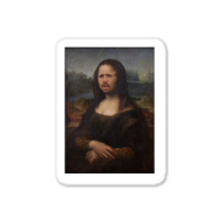 The Moaning Lisa Karl Pilkington Poster Green (1) Sticker | Artistshot