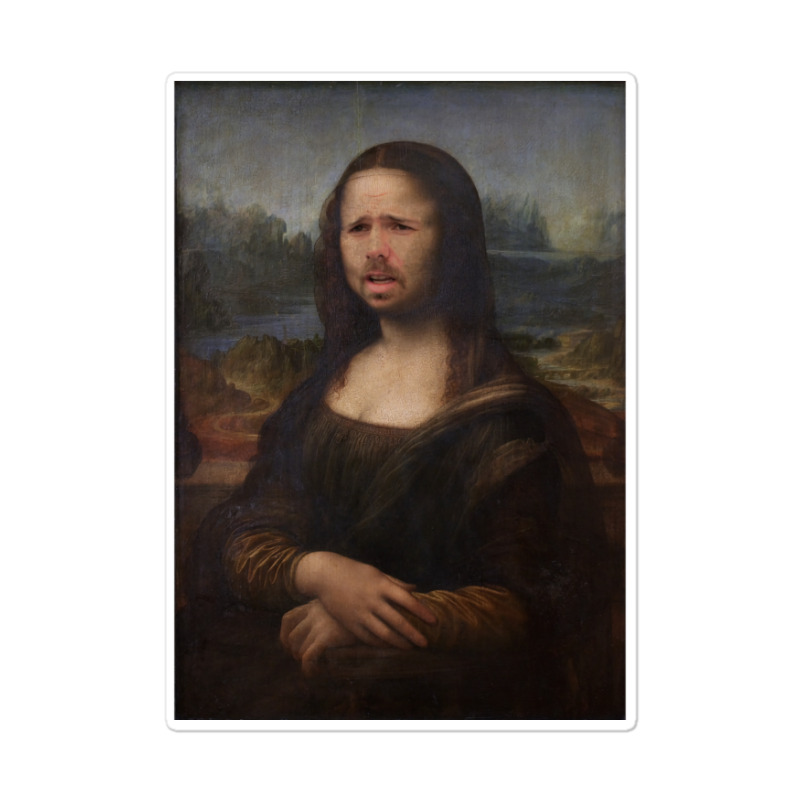 The Moaning Lisa Karl Pilkington Poster Green (1) Sticker | Artistshot