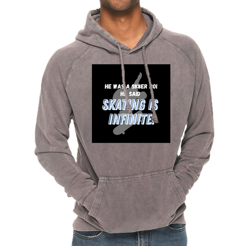 Sk8er Boi Sk8 The Infinity Quotskating Is Infinitequot Whiteblue Poste Vintage Hoodie by rashidnoceram | Artistshot