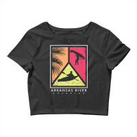 Arkansas River Kayaker Crop Top | Artistshot