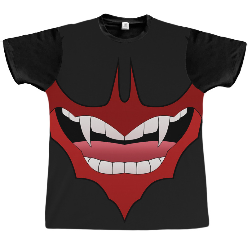 Bat Shaped Vampire Mouth Lip Graphic T-shirt by denverhumans58 | Artistshot