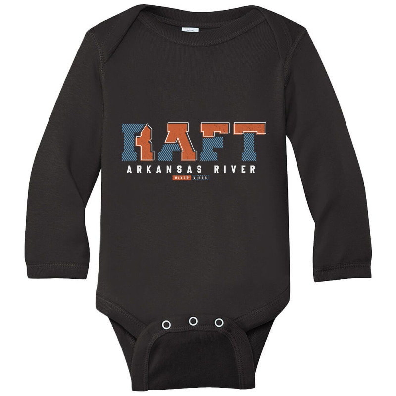 Arkansas River Rafting Long Sleeve Baby Bodysuit by ternacanuda | Artistshot