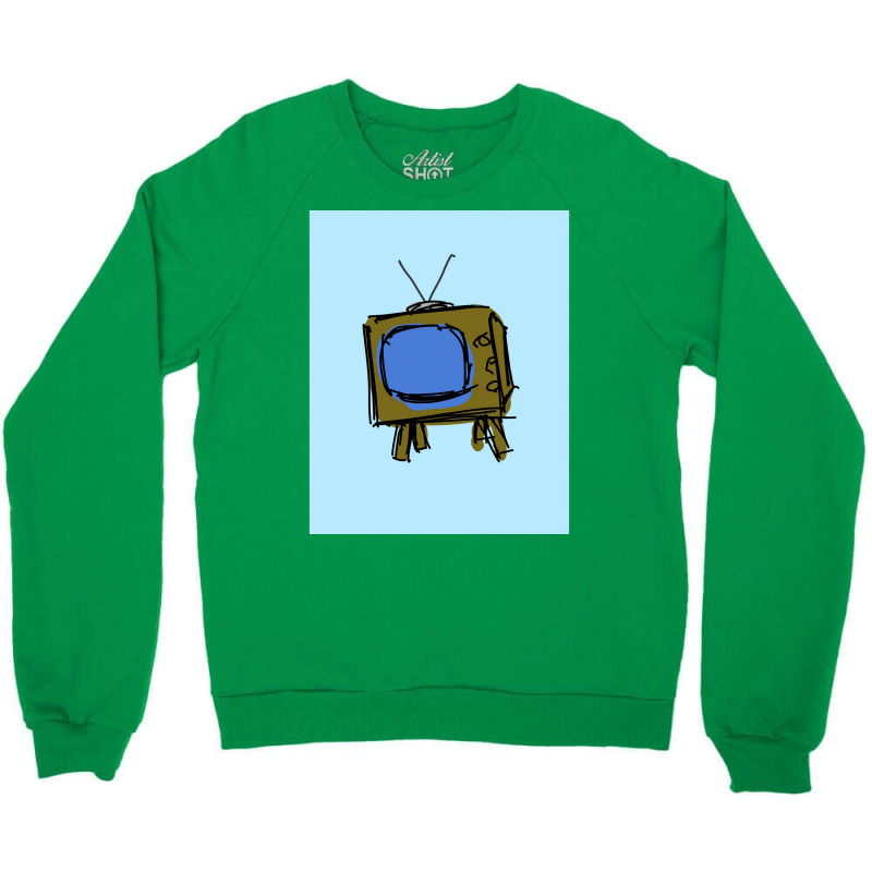 Television Set Poster Nostalgia (1) Crewneck Sweatshirt by rashidnoceram | Artistshot