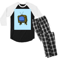 Television Set Poster Nostalgia (1) Men's 3/4 Sleeve Pajama Set | Artistshot