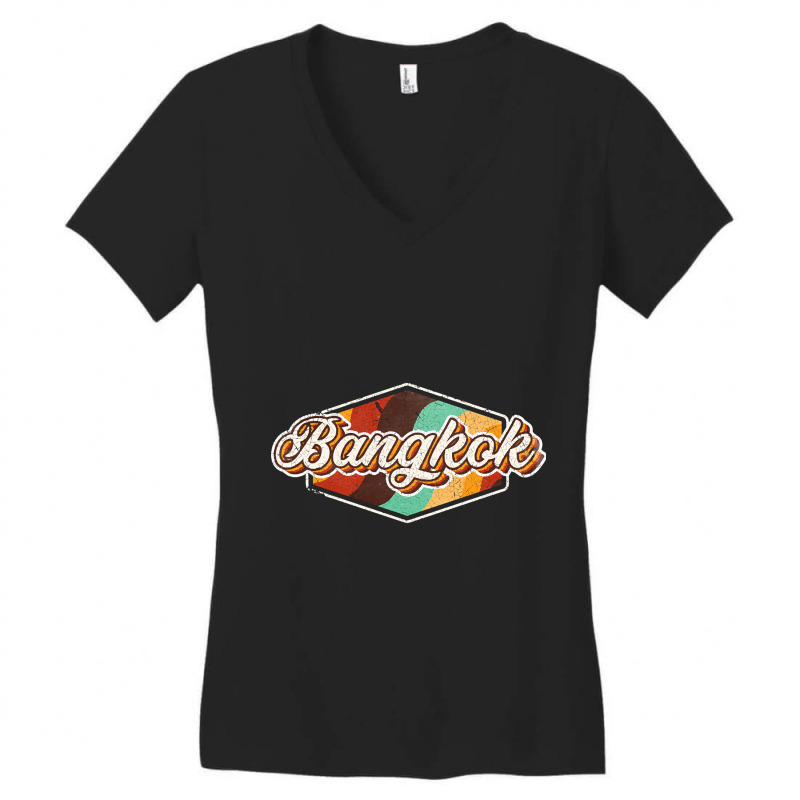 Bangkok City Women's V-Neck T-Shirt by brushdatum98 | Artistshot