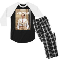 Villanelle Design Poster Girl (1) Men's 3/4 Sleeve Pajama Set | Artistshot