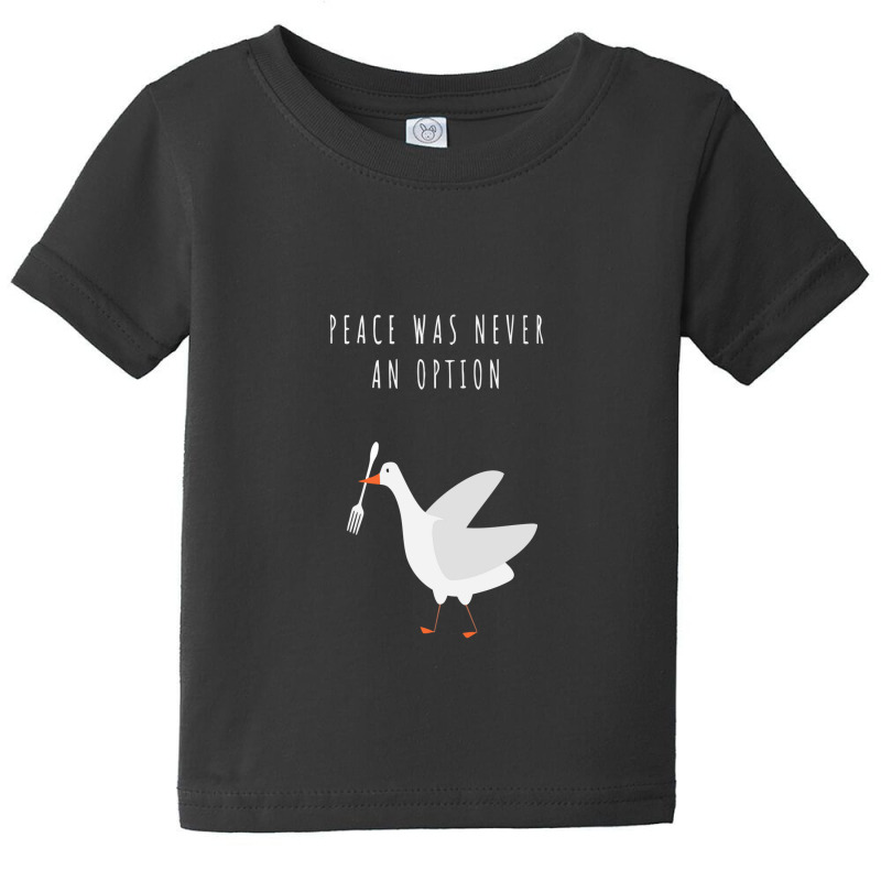 Peace Was Never An Option Baby Tee by desnanda | Artistshot