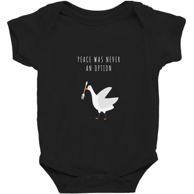 Peace Was Never An Option Baby Bodysuit by desnanda | Artistshot