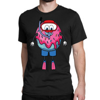 Donut Diving With Swimming Fins And Goggles Classic T-shirt | Artistshot