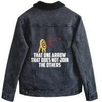 Archery Archer Bowman-8ar2q Unisex Sherpa-lined Denim Jacket | Artistshot