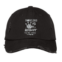 Bowling Is Right Up My Alley Vintage Cap | Artistshot