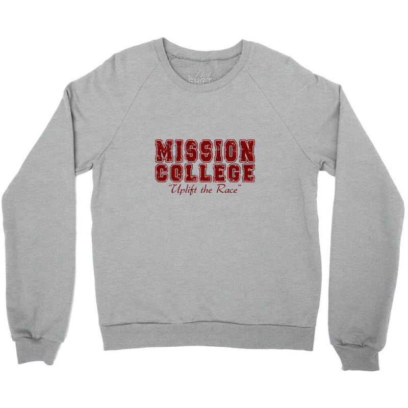Mission College Maroon Crewneck Sweatshirt | Artistshot