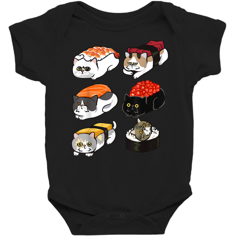 Sushi Exotic Shorthair T Shirt Baby Bodysuit by sheritl9tl | Artistshot