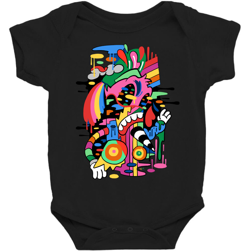 Abstract Trippy Sailor Man Cartoon Design Baby Bodysuit | Artistshot