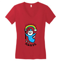 Magical Wizard Cat Women's V-neck T-shirt | Artistshot