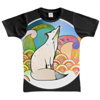 Arctic Fox - Foxhound - White Fox - Cute Fox - Wolf - Japanese Paintin Graphic Youth T-shirt | Artistshot