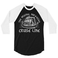 Drakkar Viking Ship Original Norwegian Cruise Line Norse 3/4 Sleeve Shirt | Artistshot